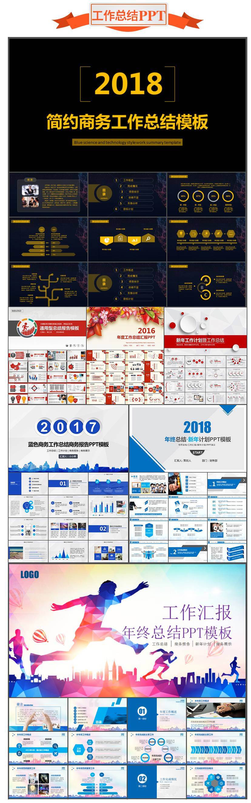 102套總結(jié)匯報PPT合集