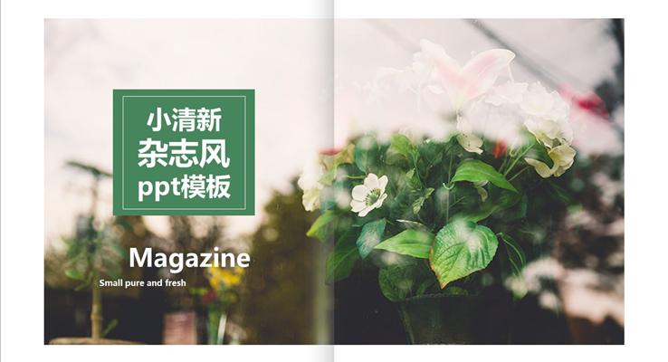 歐美小清新雜志風(fēng)格總結(jié)匯報歐美風(fēng)格PPT模板
