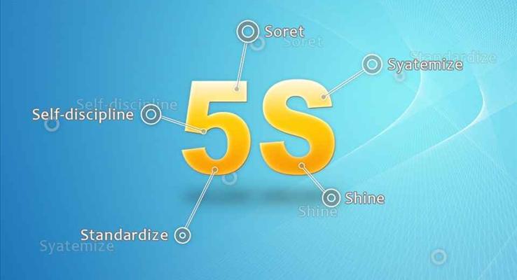 5S管理開場動畫logo特效特效動畫PPT模板