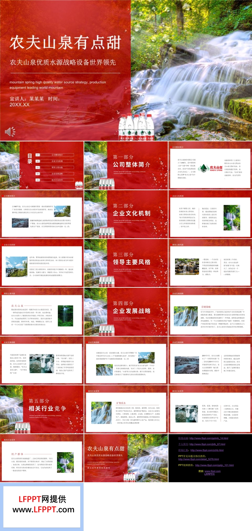 農(nóng)夫山泉商業(yè)模式分析PPT